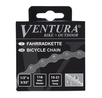 ŁAŃCUCH VENTURA 5/6/7rz 116ogniw MTB 1/2x3/32