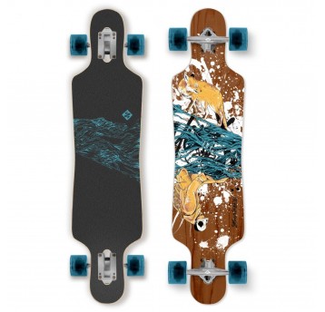 LONGBOARD STREET SURFING DROP THROUGH FREERIDE 39'