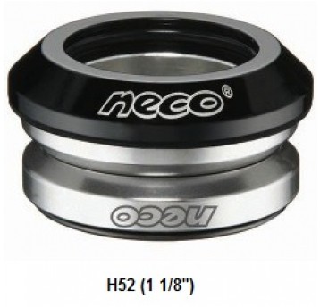 ŁOŻYSKA STERU 1-1/8 H52 ZINT. CZ. ALU NECO CARTRID