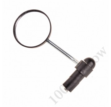 LUSTERKO W KIER. ALUMINIOWĄ OKRĄGŁE MAŁE WKRĘC.