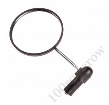 LUSTERKO W KIER. ALUMINIOWĄ OKRĄGŁE WKRĘC.