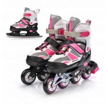 ŁYŻWOROLKI MT 2w1 ROZM. 38-41 L INVERT PINK/GREY