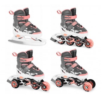 ŁYŻWOROLKI R.34-37 WB/SA QUATTRO 4in1