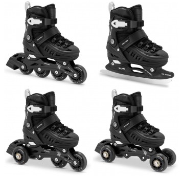 ŁYŻWOROLKI WROTKI ŁYŻWY 4w1 R. 34-38 4ONE BK