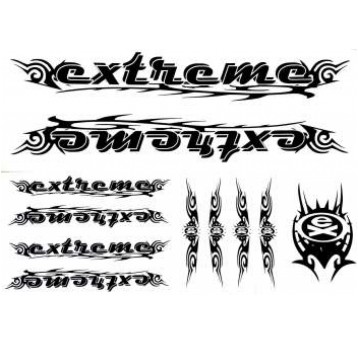 NAKLEJKA EXTREME CZARNA