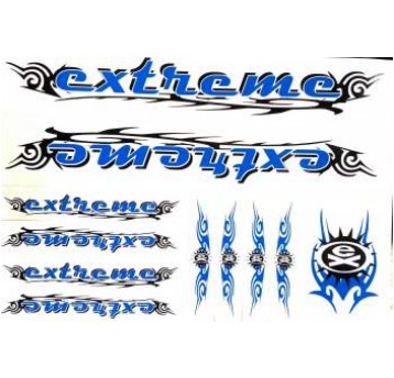 NAKLEJKA EXTREME NIEBIESKA