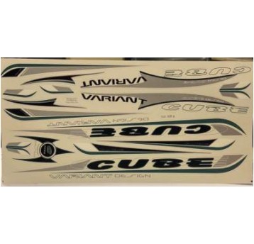 NAKLEJKA KR4 CUBE CZARNA