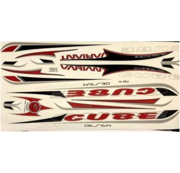 NAKLEJKA KR4 CUBE CZERWONA