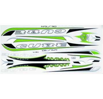 NAKLEJKA KR4 CUBE ZIELONA