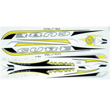 NAKLEJKA KR4 CUBE ŻÓŁTA