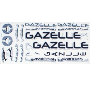 NAKLEJKA KR4 GAZELLE CZARNA/SR