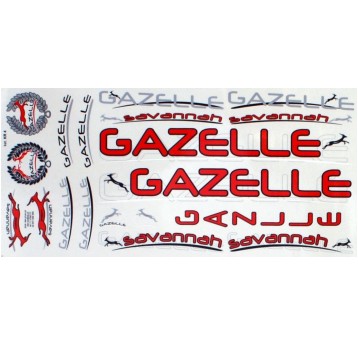 NAKLEJKA KR4 GAZELLE CZERWONA