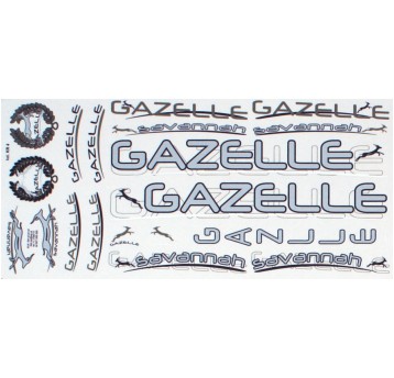 NAKLEJKA KR4 GAZELLE SREBRNA