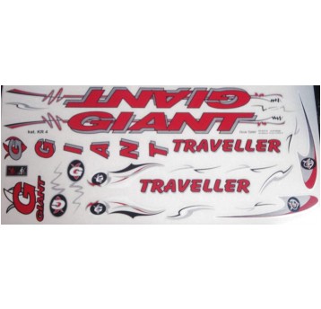 NAKLEJKA KR4 GIANT CZERWONA