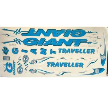 NAKLEJKA KR4 GIANT JASNO NIEBIESKA