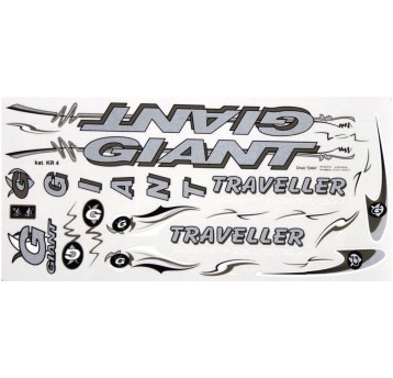 NAKLEJKA KR4 GIANT SREBRNY/BR