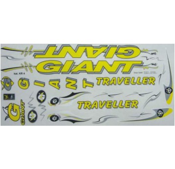 NAKLEJKA KR4 GIANT ŻÓŁTY