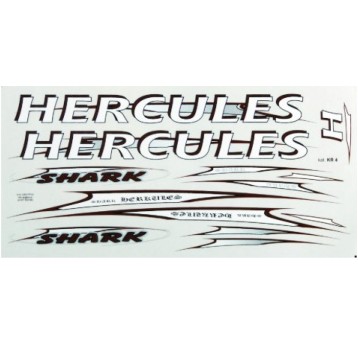 NAKLEJKA KR4 HERCULES BIAŁO-SREBRNY