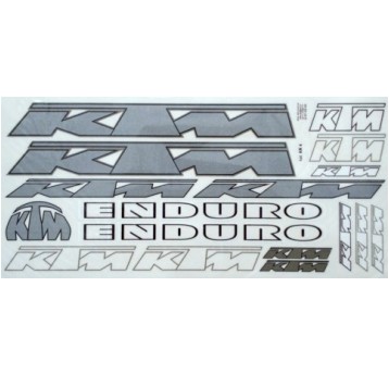 NAKLEJKA KR4 KTM SREBRNA
