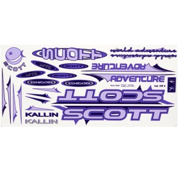 NAKLEJKA KR4 SCOTT FIOLETOWA