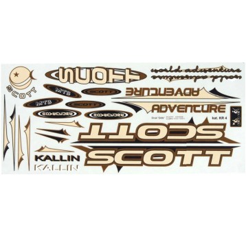 NAKLEJKA KR4 SCOTT KREMOWO-BRĄZOWA