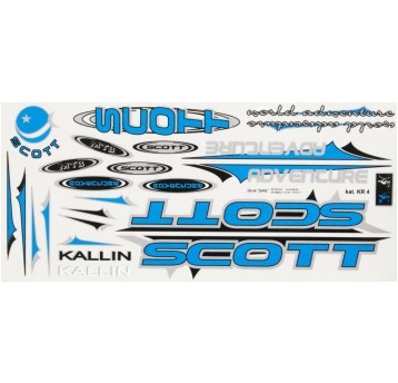 NAKLEJKA KR4 SCOTT NIEBIESKA