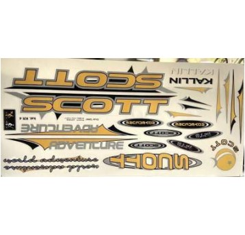 NAKLEJKA KR4 SCOTT ZŁOTY