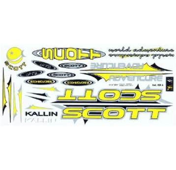 NAKLEJKA KR4 SCOTT ŻÓŁTA
