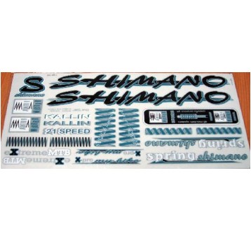 NAKLEJKA KR4 SHIMANO CZARNO-SREBRNA