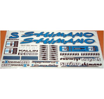 NAKLEJKA KR4 SHIMANO NIEBIESKA