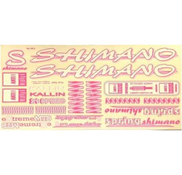 NAKLEJKA KR4 SHIMANO RÓŻOWA