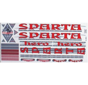 NAKLEJKA KR4 SPARTA CZERWONA