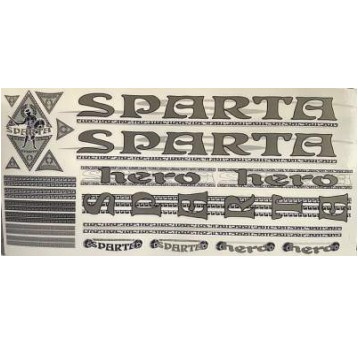NAKLEJKA KR4 SPARTA SREBRNA