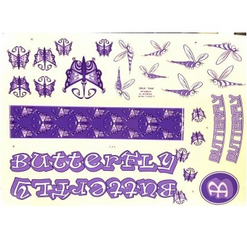 NAKLEJKA KR5 BUTTERFLY FIOLETOWA
