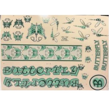 NAKLEJKA KR5 BUTTERFLY MIĘTA