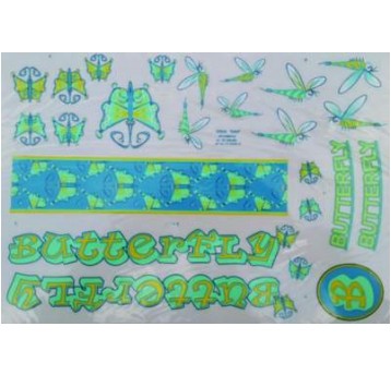 NAKLEJKA KR5 BUTTERFLY ZIELONA