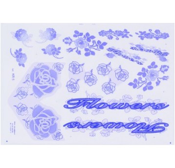 NAKLEJKA KR5 FLOWERS FIOLETOWA