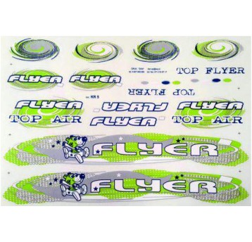 NAKLEJKA KR5 FLYER ZIELONA