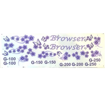 NAKLEJKI KR5 BROWSER FIOLETOWA
