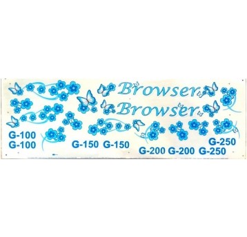 NAKLEJKI KR5 BROWSER NIEBIESKO-BŁĘKITNA