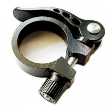 OBEJMA SIODŁA NA ZACISK D-31,8mm CZARNA S-12