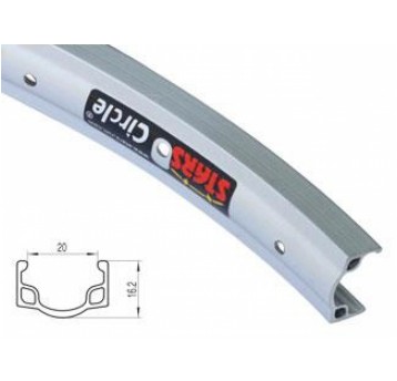 OBRĘCZ 24" 36otw. ALUMINIOWA ZWYKŁA