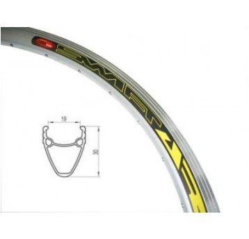 OBRĘCZ 28" 36otw STOŻEK 30mm SREBRNA
