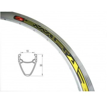 OBRĘCZ 28" 36otw STOŻEK 30mm SREBRNA