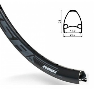 OBRĘCZ AIRLINE 28" 622x19 36otw. CORSA RODI CZARNA