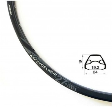 OBRĘCZ EXCALIBUR XC 27,5"x19 32otw. RODI CZARNA