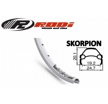 OBRĘCZ SKORPION 28" 622x19 36 otw RODI BIAŁA