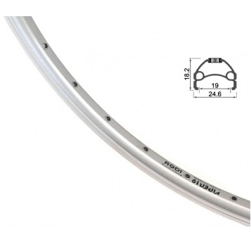 OBRĘCZ VIPER19 28" 622x19 36otw RODI SREBRNA