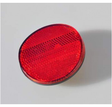 ODBLASK TYŁ TF-215 OKRĄGŁY, NA BŁOTNIK, CZERWONY
