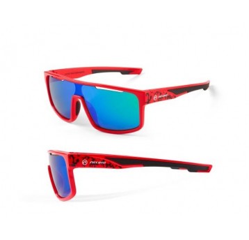 OKULARY ACCENT FURIOUS CZERW, SOCZEWKI LUSTRZ NIEB